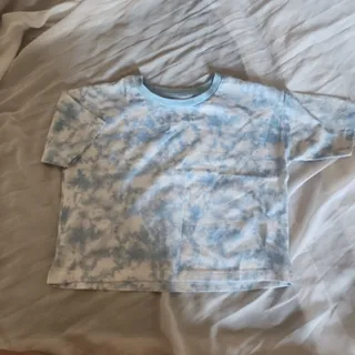 کراپ تی شرت نخی ابری