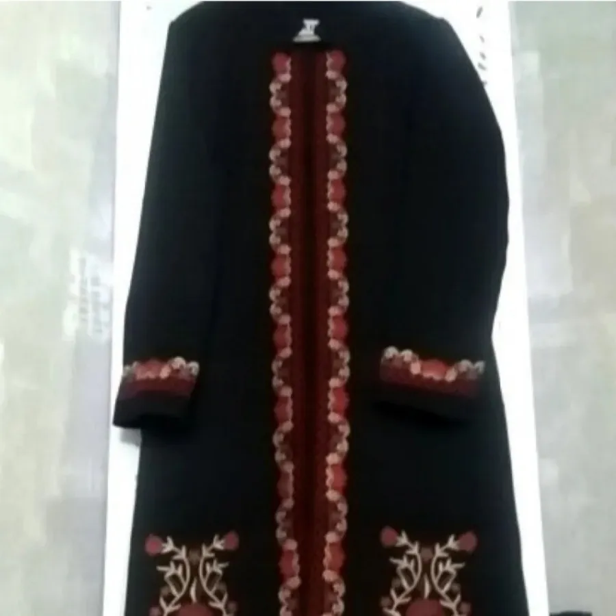 مانتو  گل دوزی