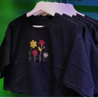 تیشرت کراپ نخ پنبه