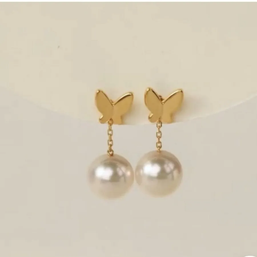 گوشواره پروانه و مروارید