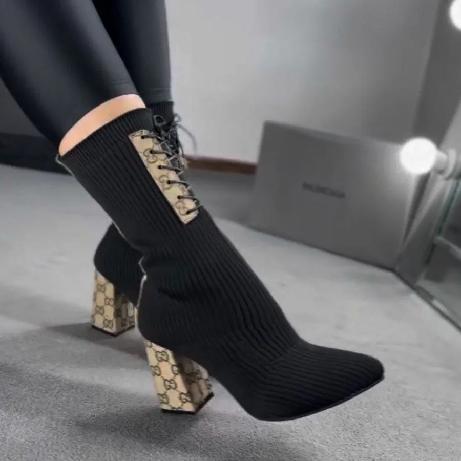 بوت بافتی با پاشنه 7سانت