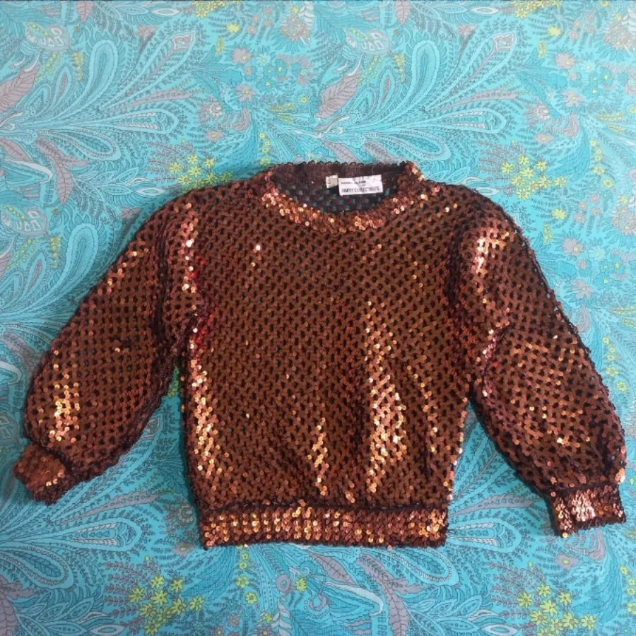 بلوز مجلسی بافت پولکی