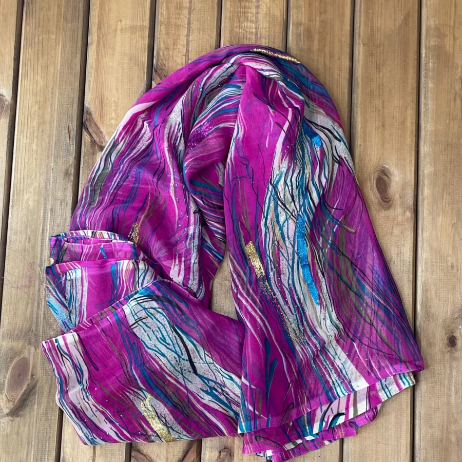 پارچه حریر سرخابی