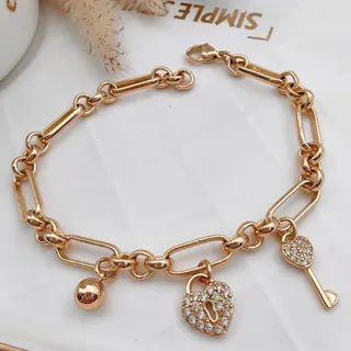 دستبند آویز دار رنگ ثابت