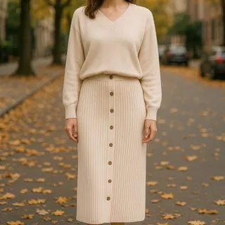 ست بلوزودامن بافت گرم