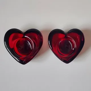 شمعدان قلب کریستال