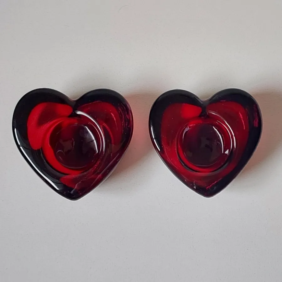 شمعدان قلب کریستال