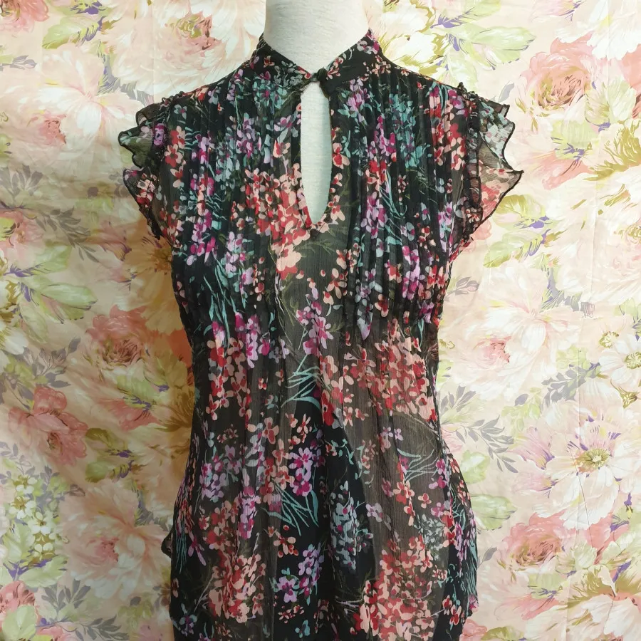 شومیزحریرگلدار اتمسفر