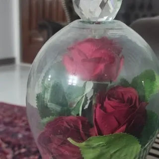 دوعدد گلدون شیشه ای نو