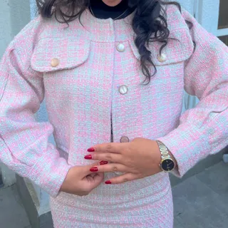 کت دامن شنل با کلاه برت