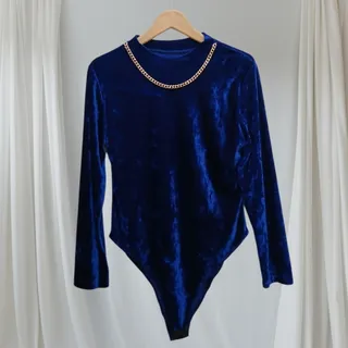 بادی آستین بلند مخمل