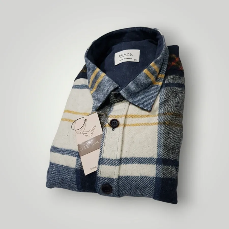 پیراهن پشمی چهارخانه