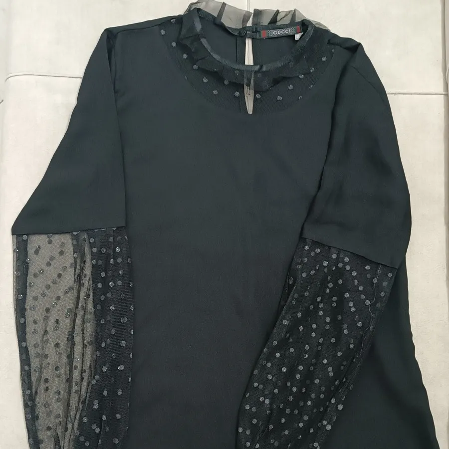 شومیز مشکی کرپ حریر40