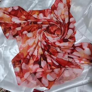 روسری نخی آبرنگی