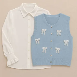 ست شومیز وست بافت گپ