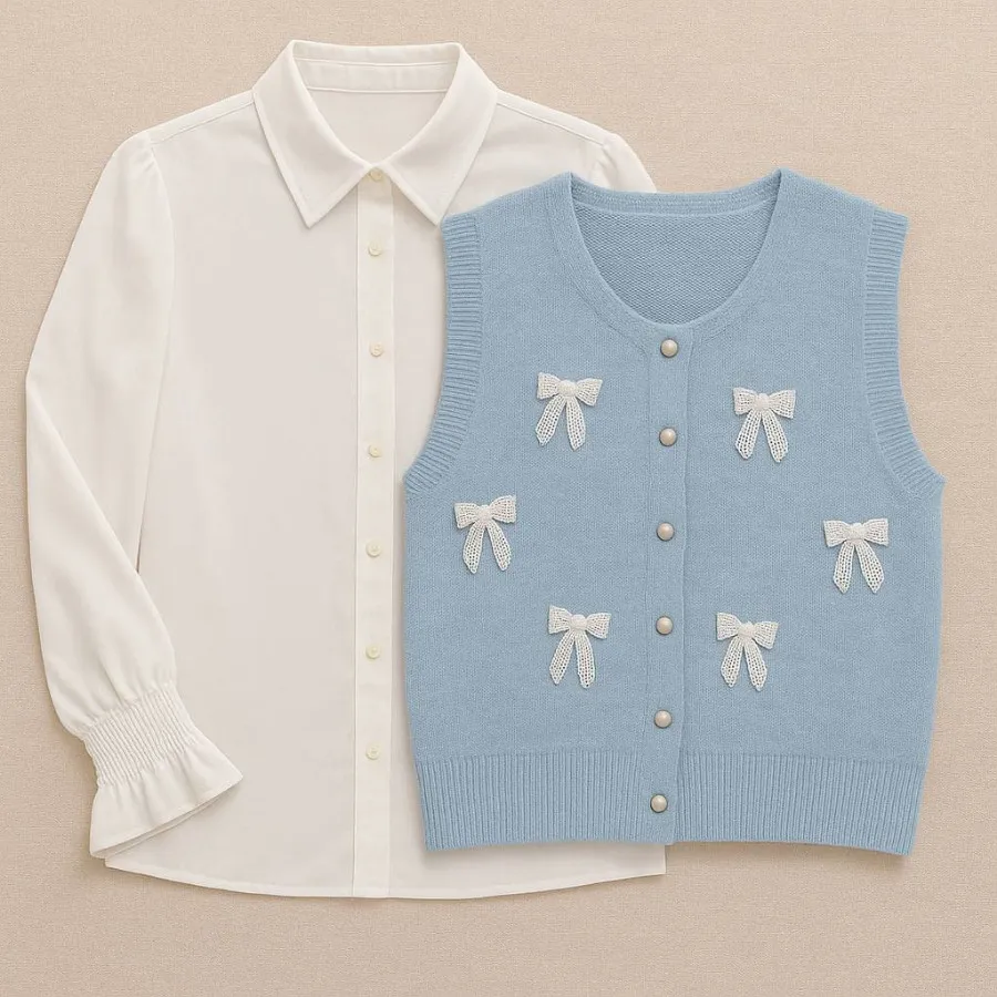 ست شومیز وست بافت گپ