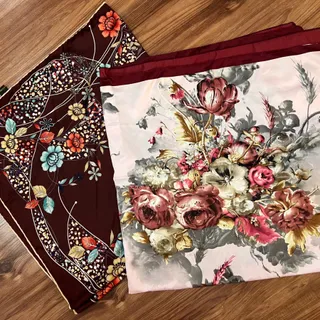 2عدد روسری ساتن  لطییف