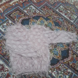 شومیز حریر ریش دار