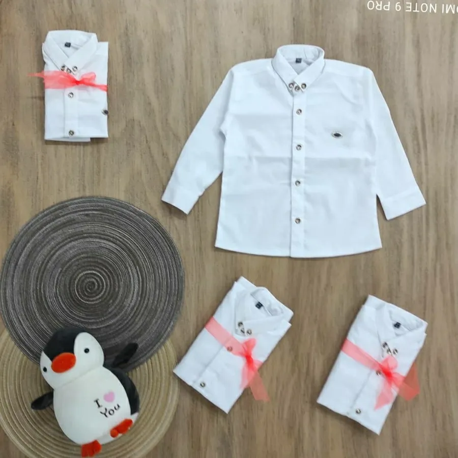 پیراهن پسرانه سفید زیبا