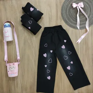 شلوار قلبی دخترانه زیبا