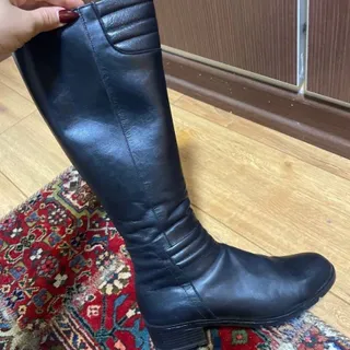 بوت چرم ساق بلند