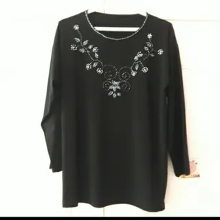 بلوز مشکی کارشده