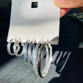 ست گوشواره نقرهای i am