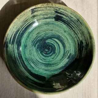 بشقاب سفالی دست ساز