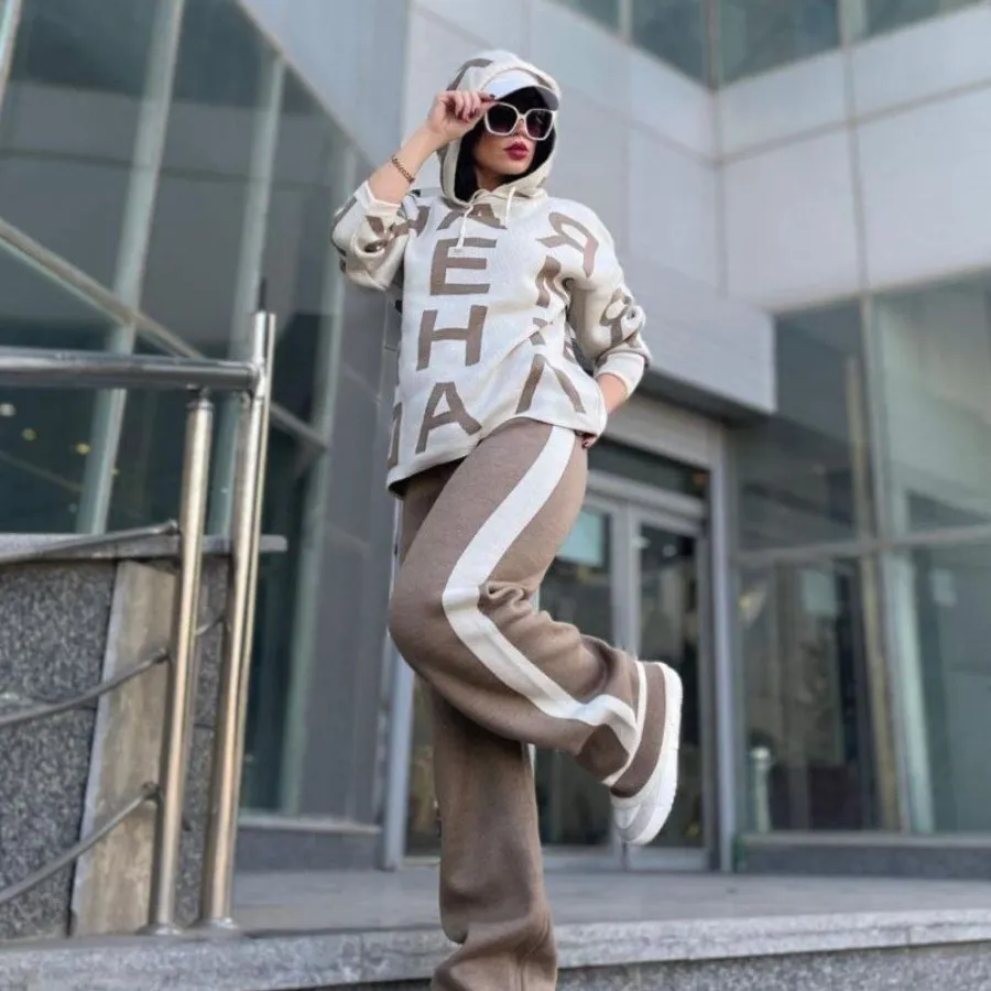 بلوز شلوار حروفی بافت