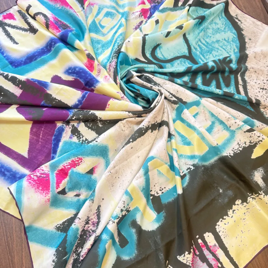 روسری ابریشم دست دوز