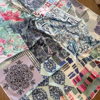 روسری ابریشم دست دوز