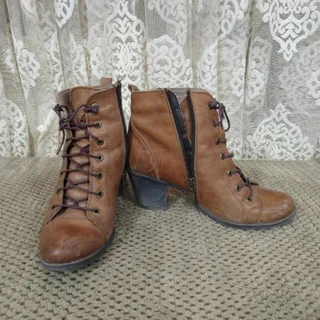 کفش نیم پوت چرم ترک