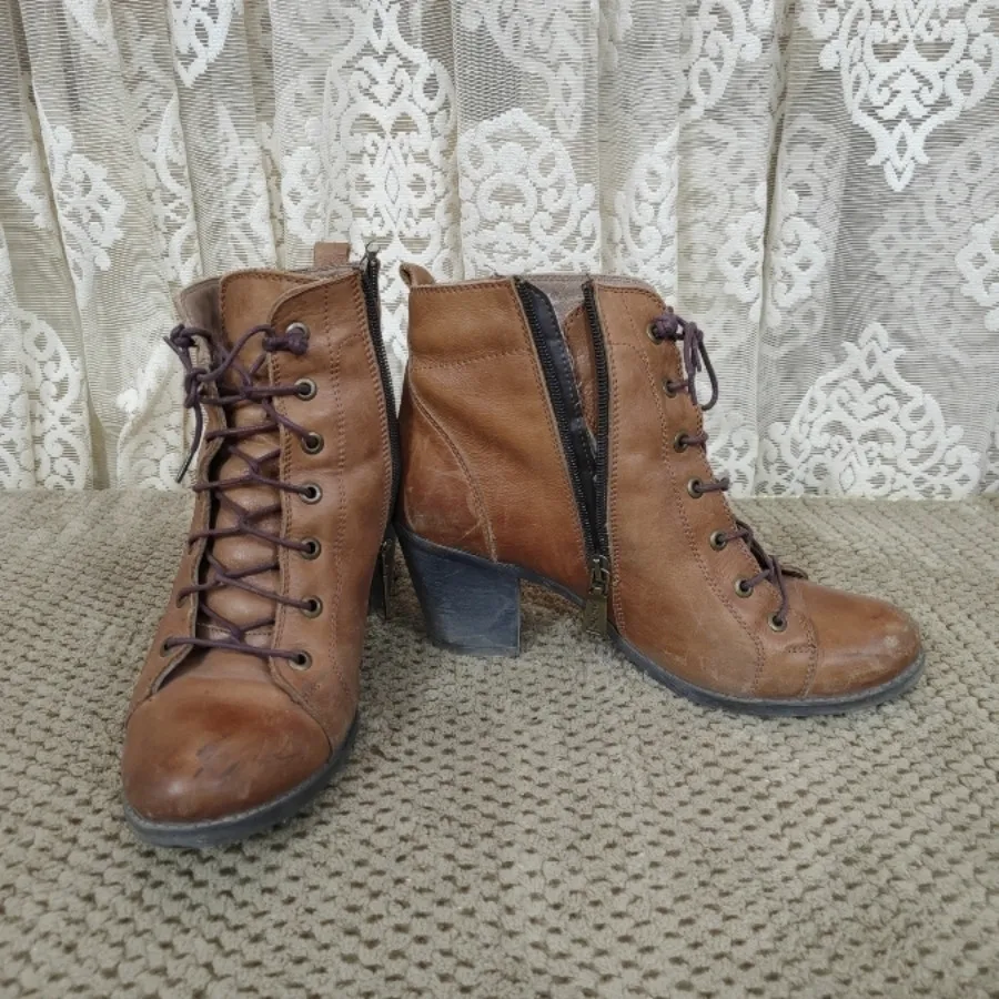 کفش نیم پوت چرم ترک