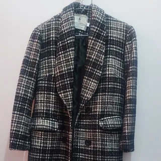 پالتو یقه آرشال  چهارخانه