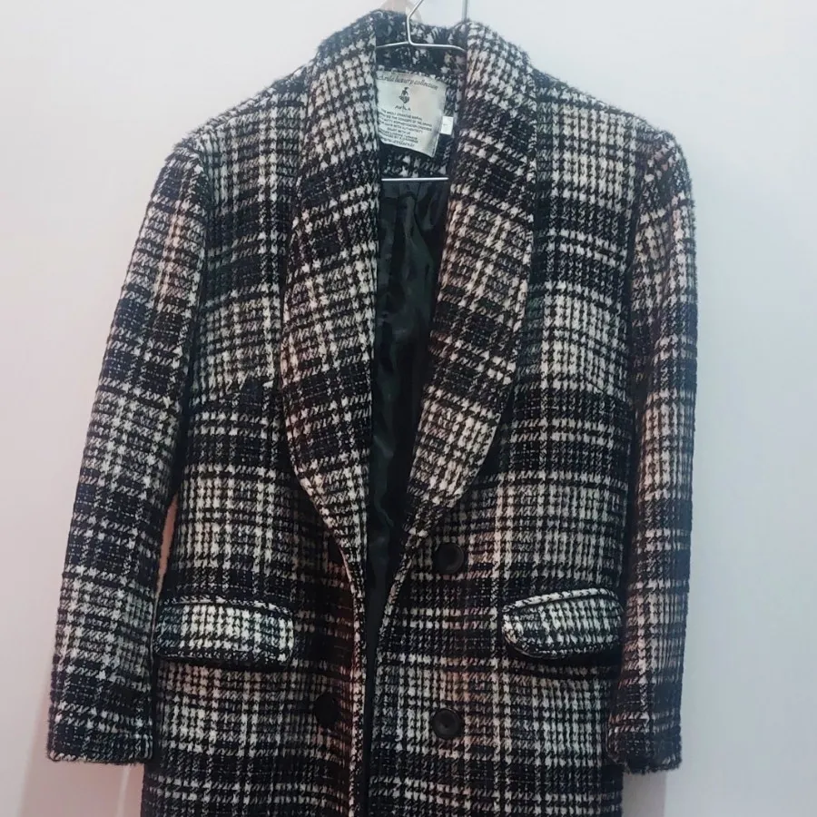 پالتو یقه آرشال  چهارخانه