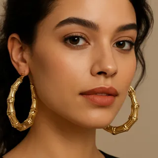 گوشواره گرد طرحدار