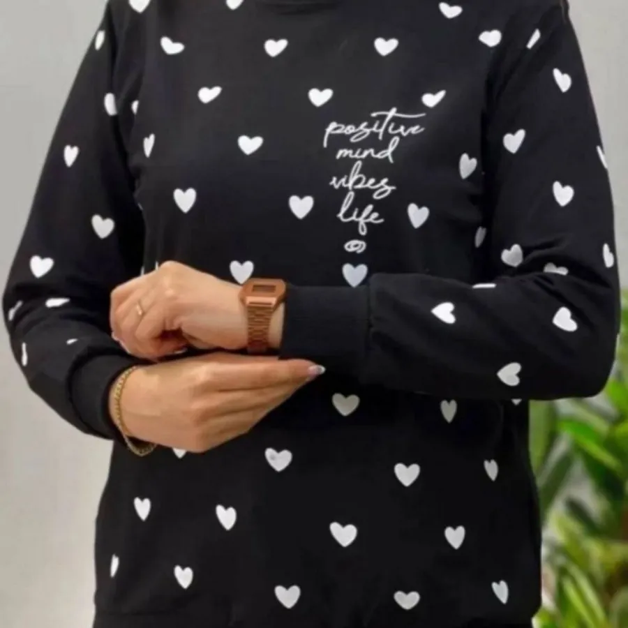 بلوز تمام چاپ قلب