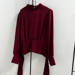 شومیز مجلسی زرشکی