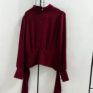 شومیز مجلسی زرشکی