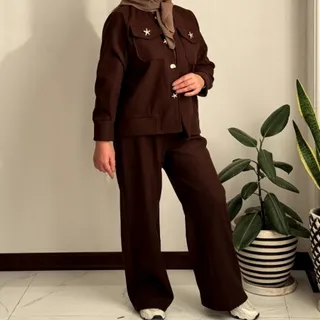 ست بامبر و شلوار شیک و پی