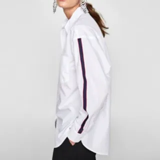 شومیز سفید اسپرت