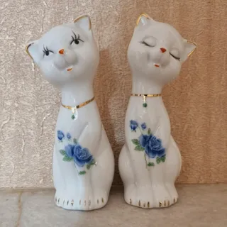 دو عدد مجسمه گربه