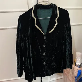 کت دامن مخمل سبز