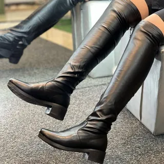 چکمه بالای زانوچرم وسوییت