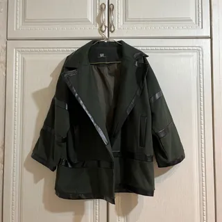 پالتو ترکیب چرم