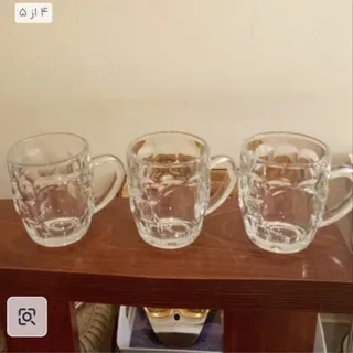 لیوان کریستال نقشدار