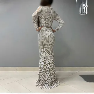 لباس مجلسی نامزدی پولکی