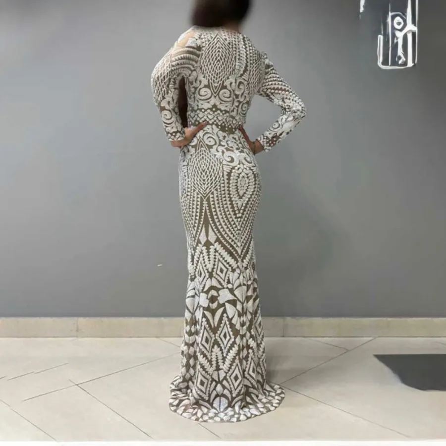 لباس مجلسی نامزدی پولکی