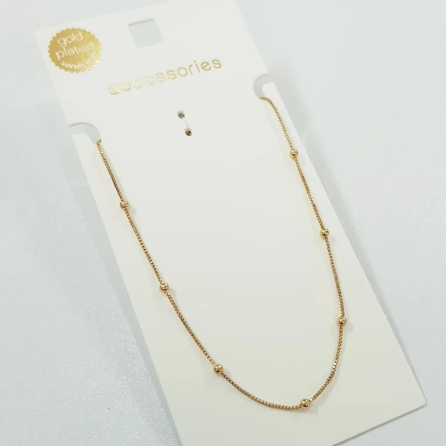 گردنبند آبکاری طلا خارجی