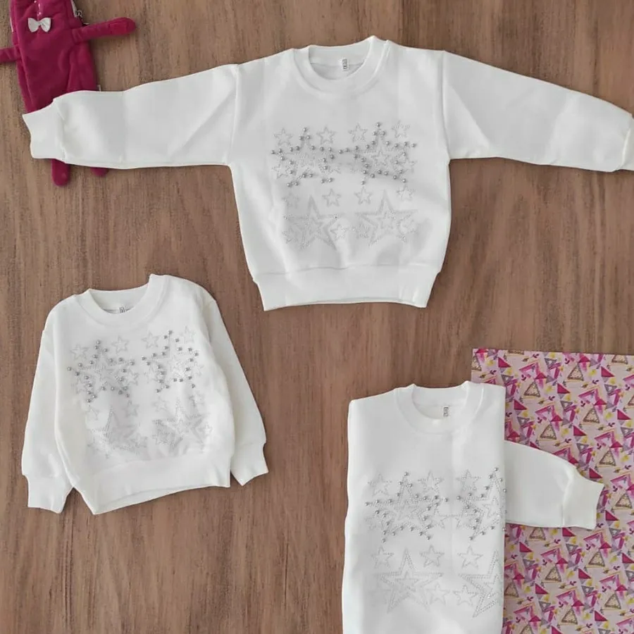 بلوز سفید نگین دار